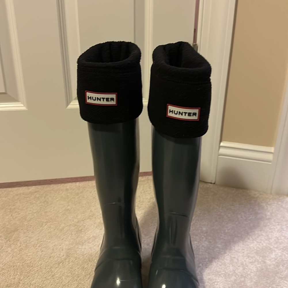 Hunter Boot Liners (Only) Size Large-Black - image 2